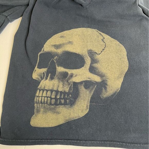 Gildan Sick Boy Motorcycle Skull Black Long Sleeve Crew Neck T Shirt Men Large - Picture 10 of 16